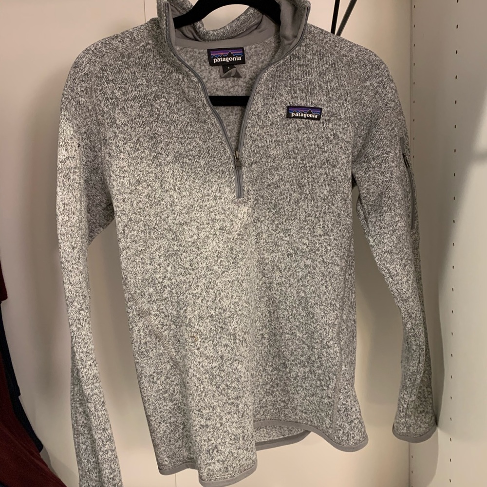 Grey Patagonia quarter zip